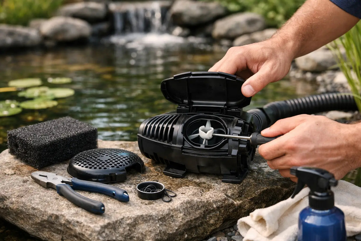 Teichpumpe Wartung Schritt für Schritt erklärt