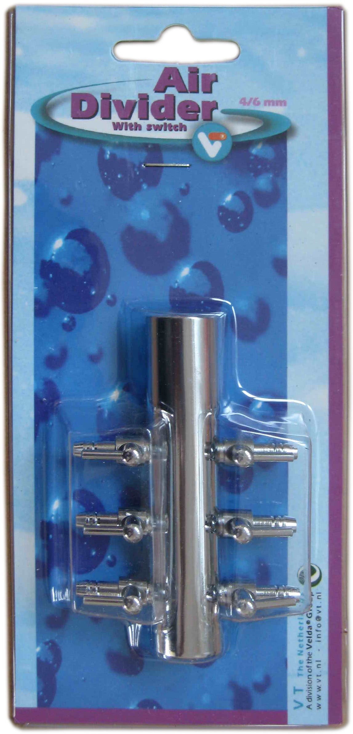 Air Divider With Switch 6-way 4/6 mm