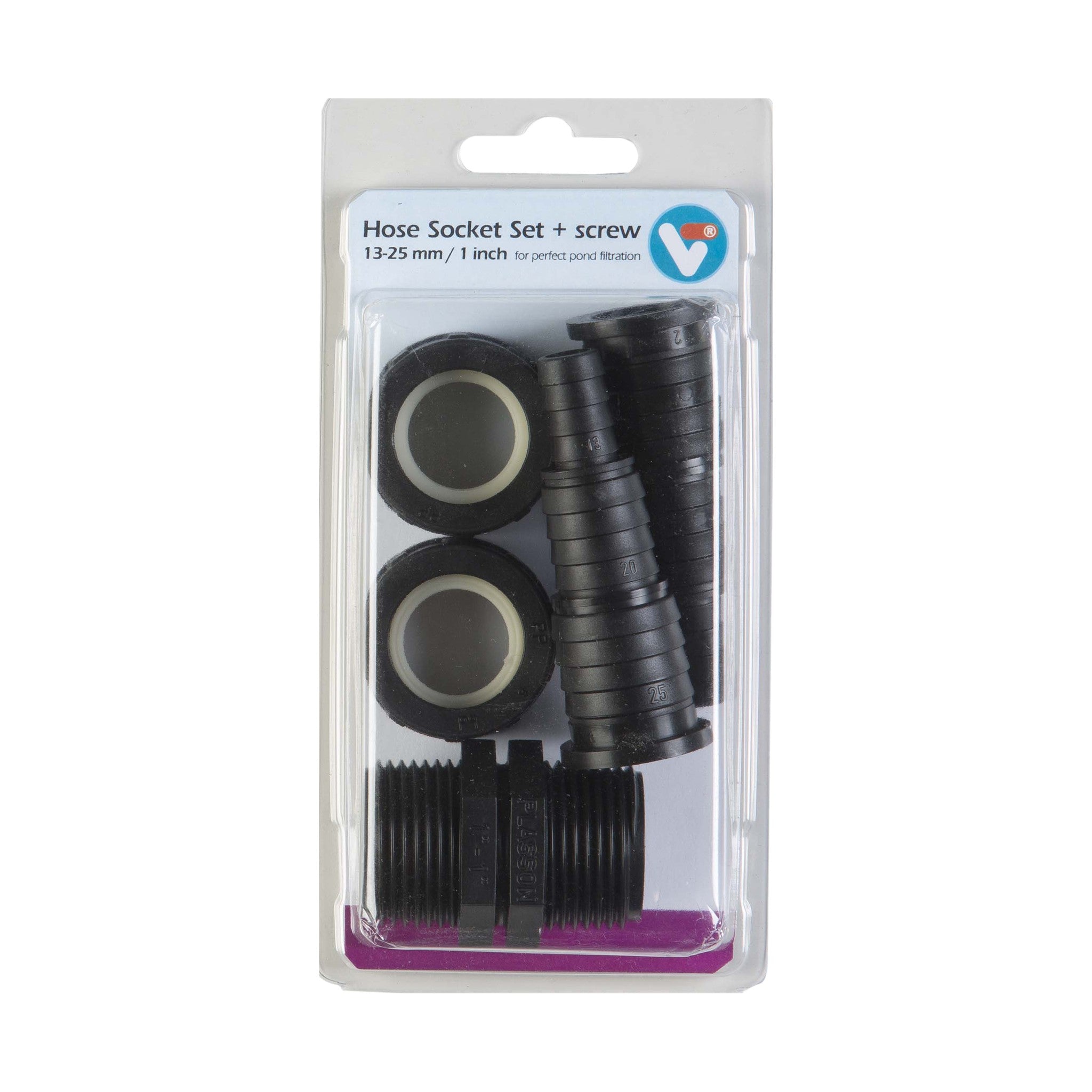 Schlauchtüllen-Set mit Gewinde 13-40 mm