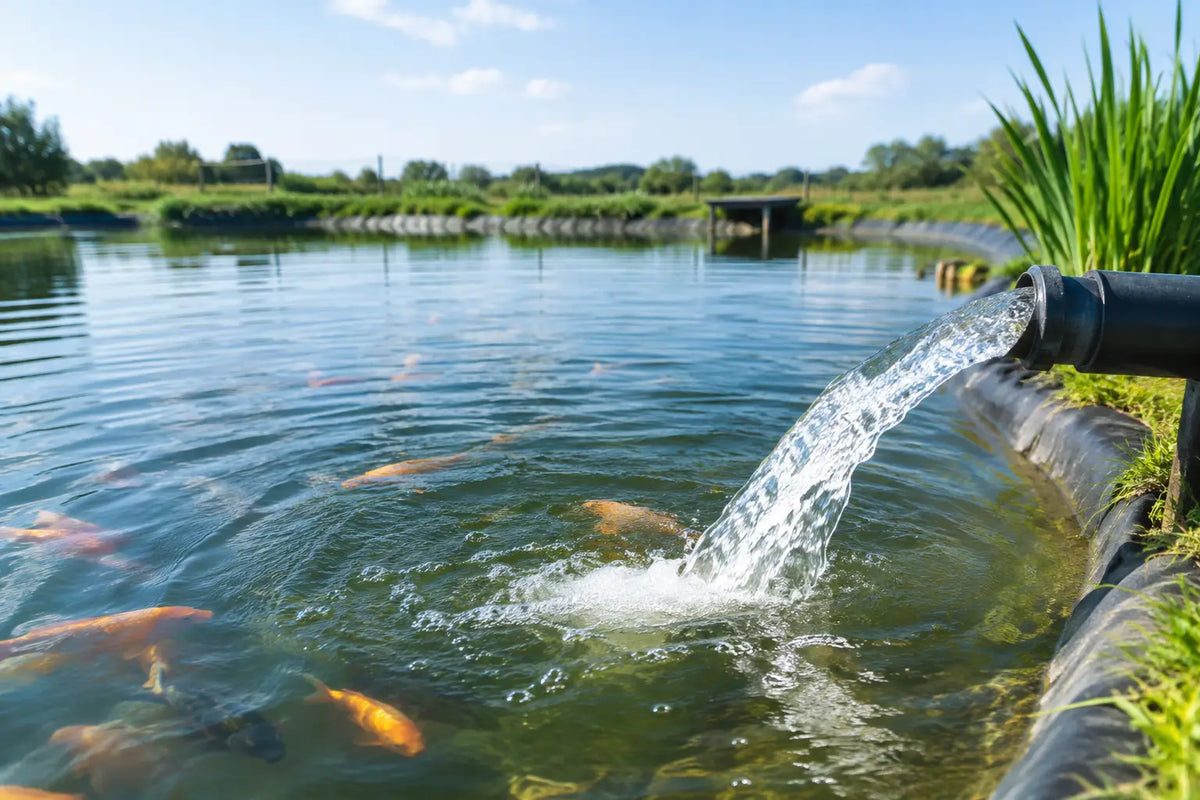 Wasserwechsel bei Fischteichen richtig durchführen