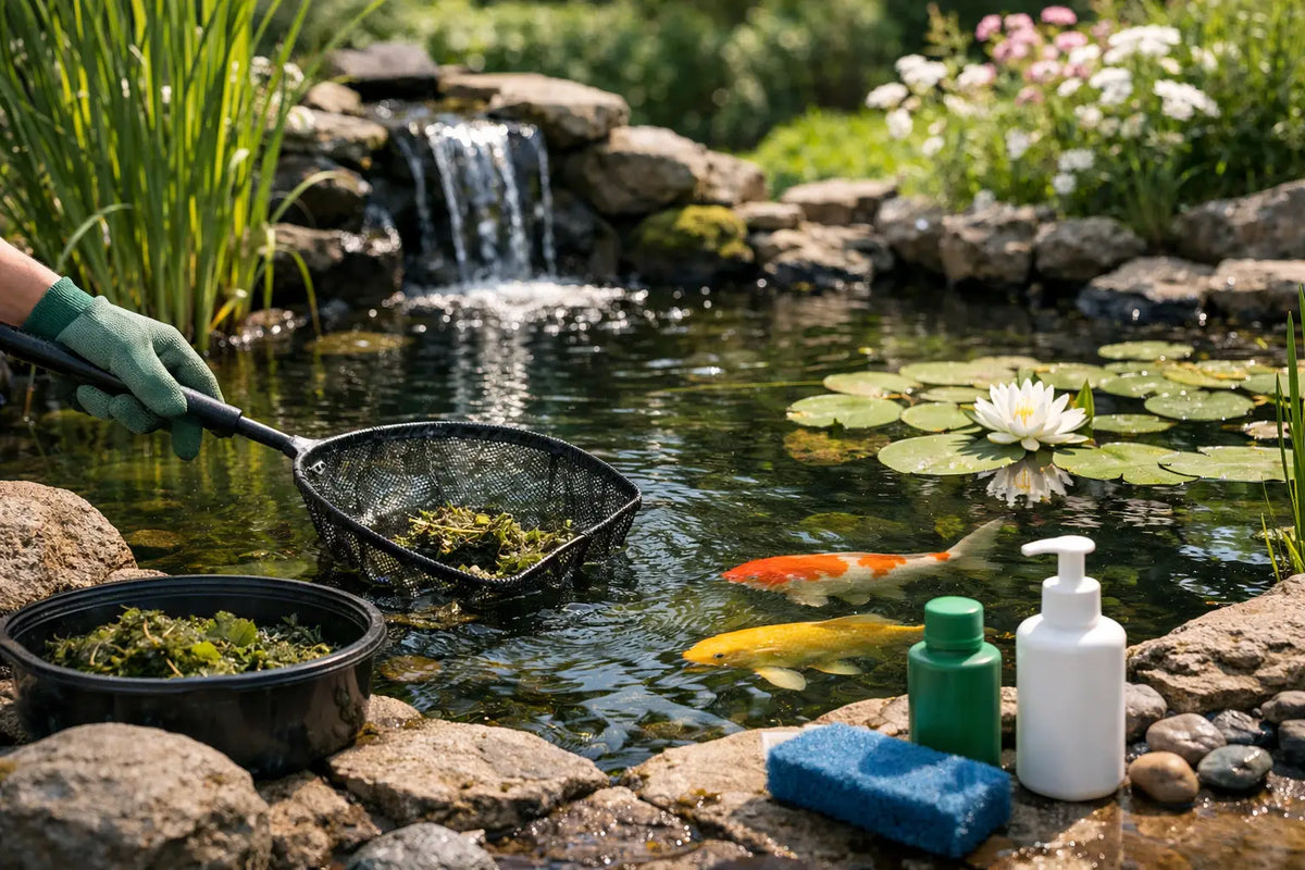 Fischteich im Frühjahr pflegen und gesund halten