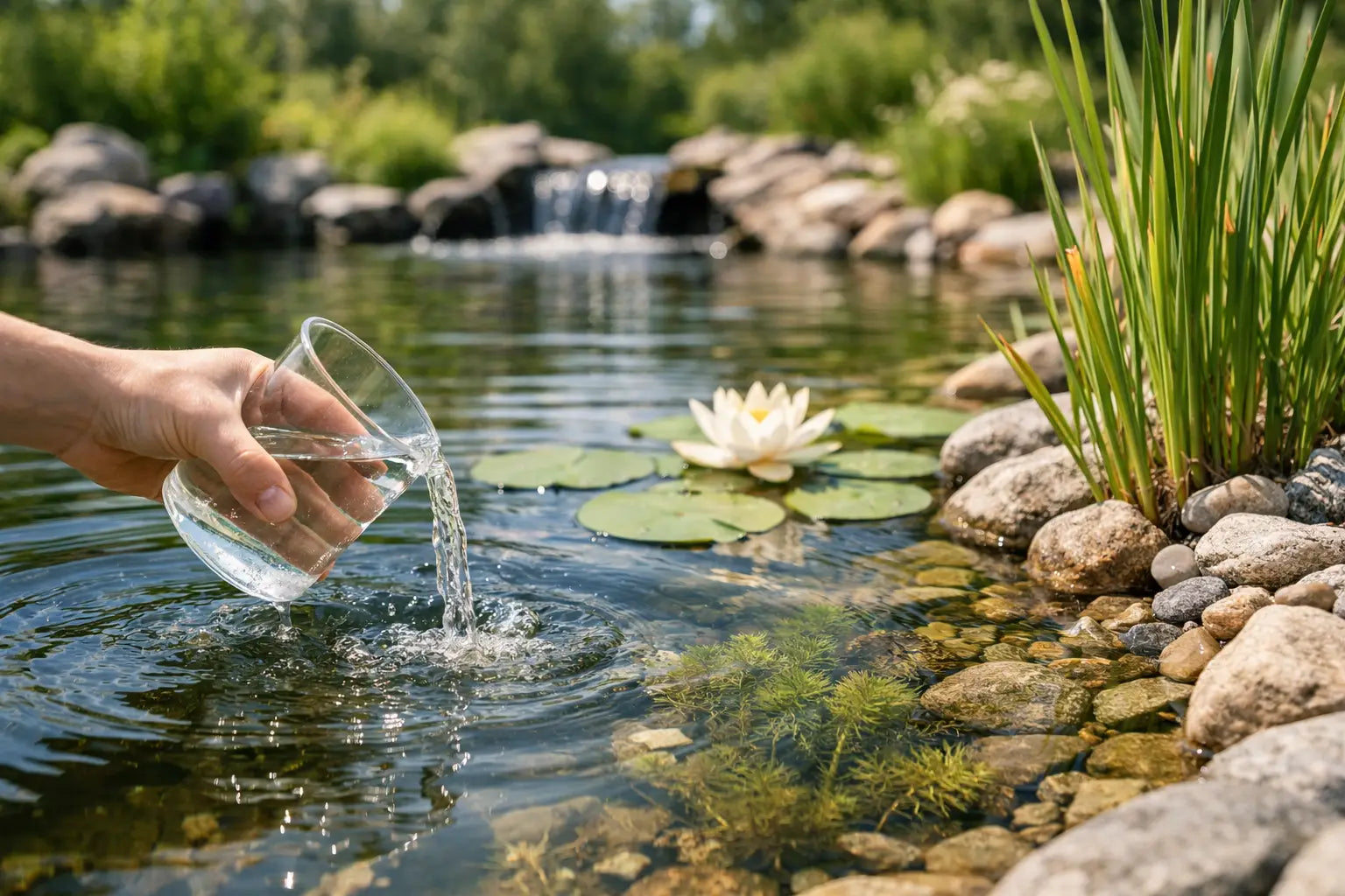 Naturteich Wasserqualität dauerhaft verbessern