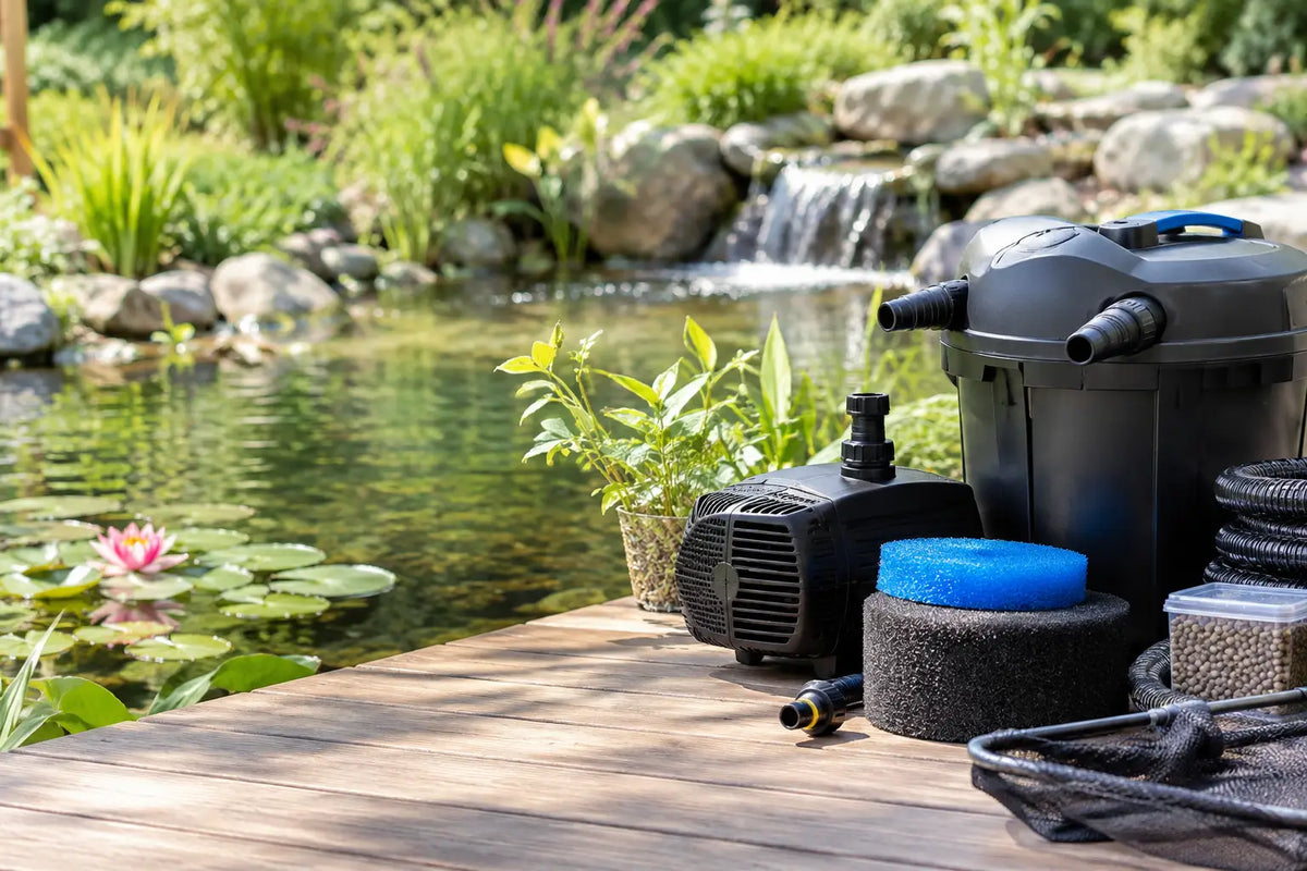 Teichzubehör kaufen für einen gesunden Gartenteich